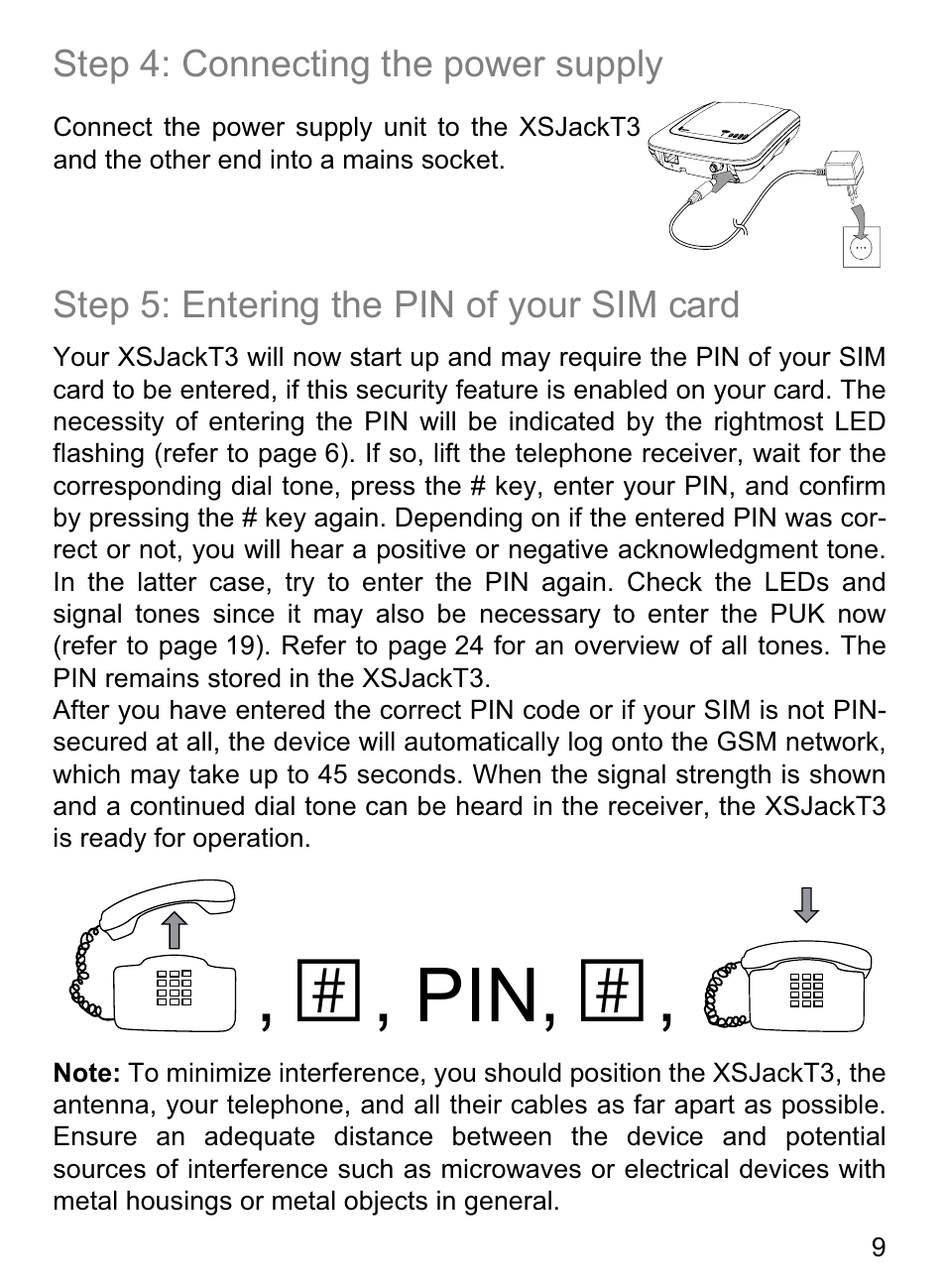 4G Systems XSJack T3e User Manual | Page 9 / 33