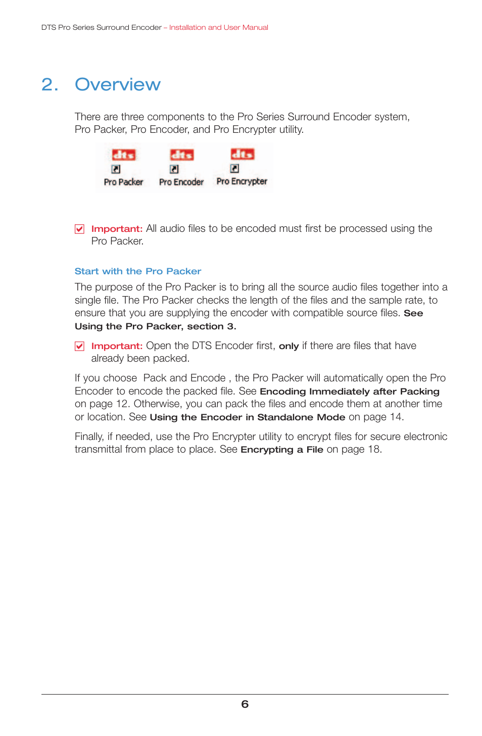 Overview | DTS surround encoder User Manual | Page 8 / 28