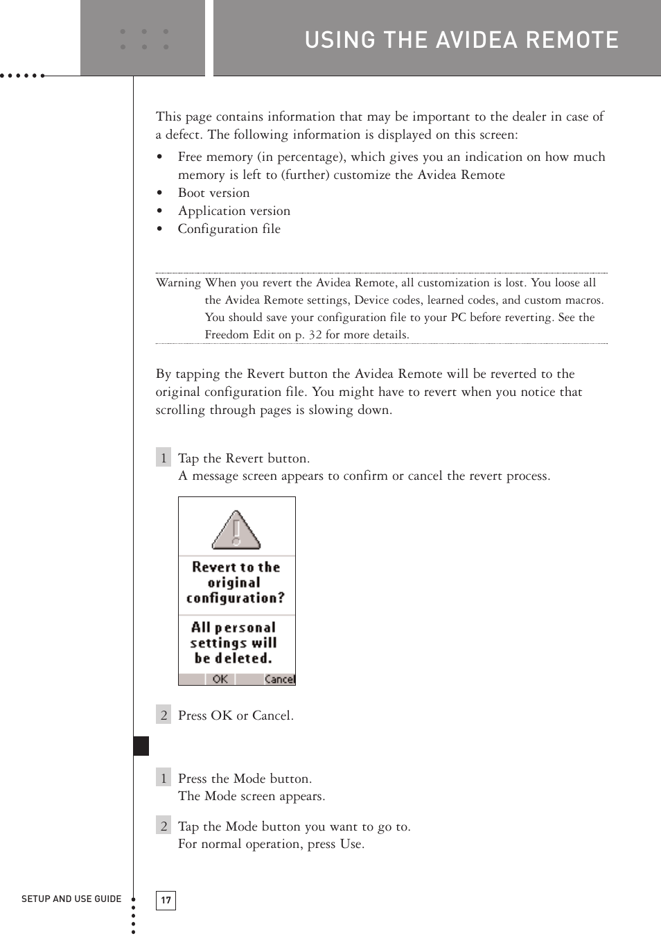 Using the avidea remote | Boston Acoustics TSU501 User Manual | Page 19 / 59