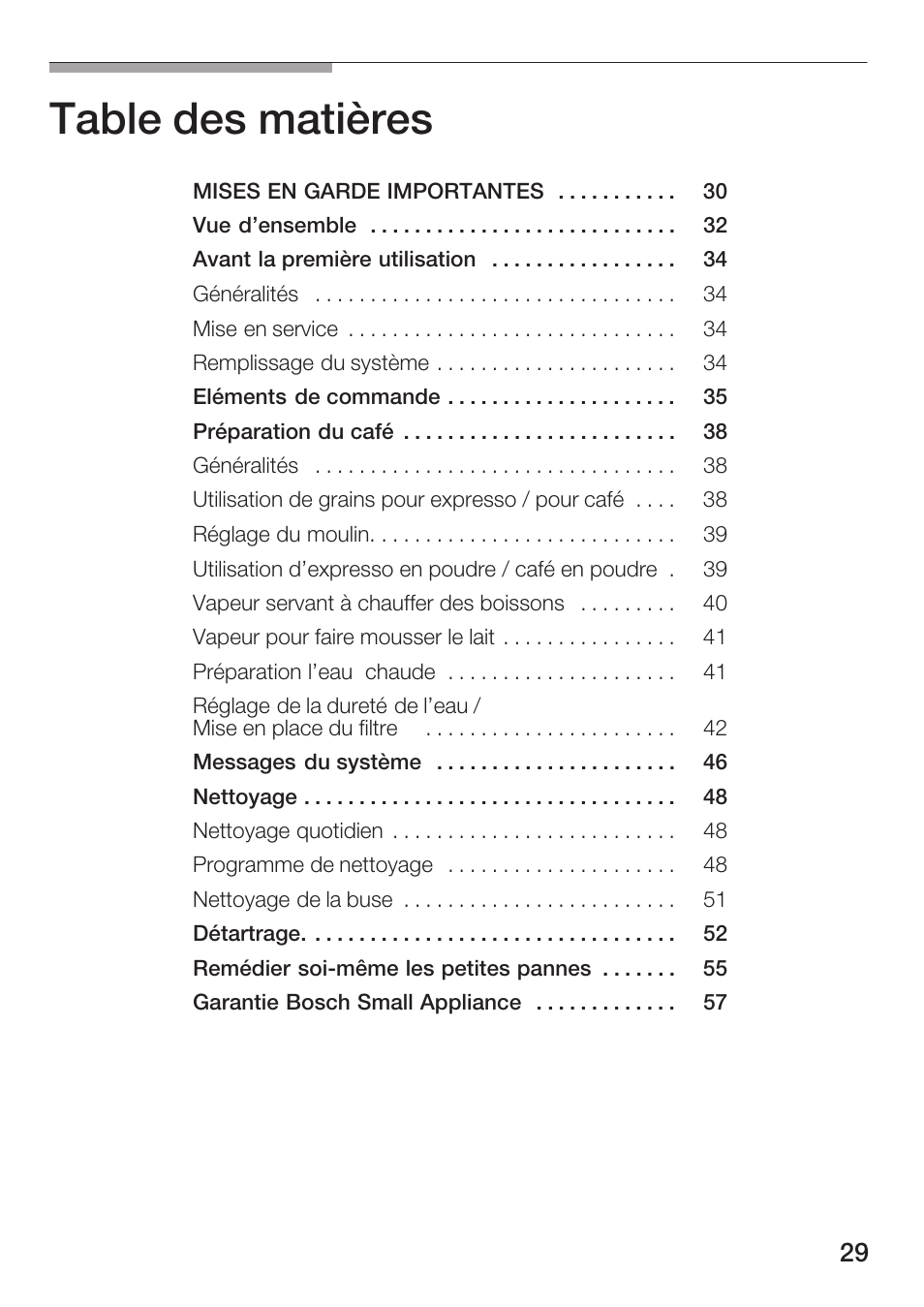Bosch TCA 6001 UC User Manual | Page 29 / 91
