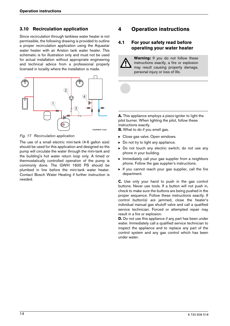 4operation instructions | Bosch GWH 1600 PS User Manual | Page 14 / 28