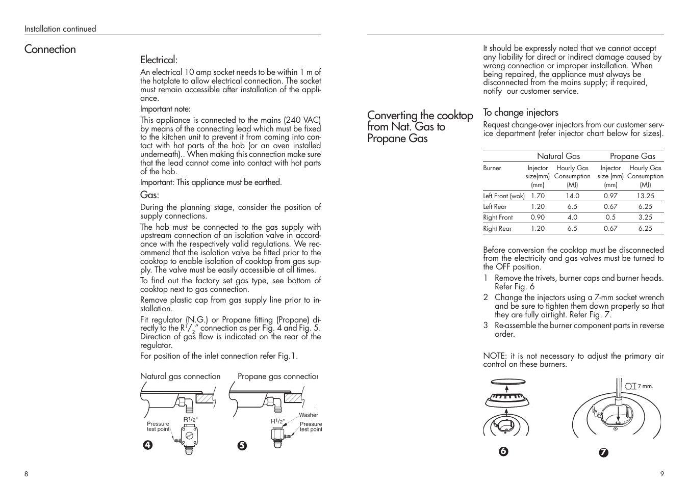 Connection | Bosch PCH 615 DAU User Manual | Page 8 / 8