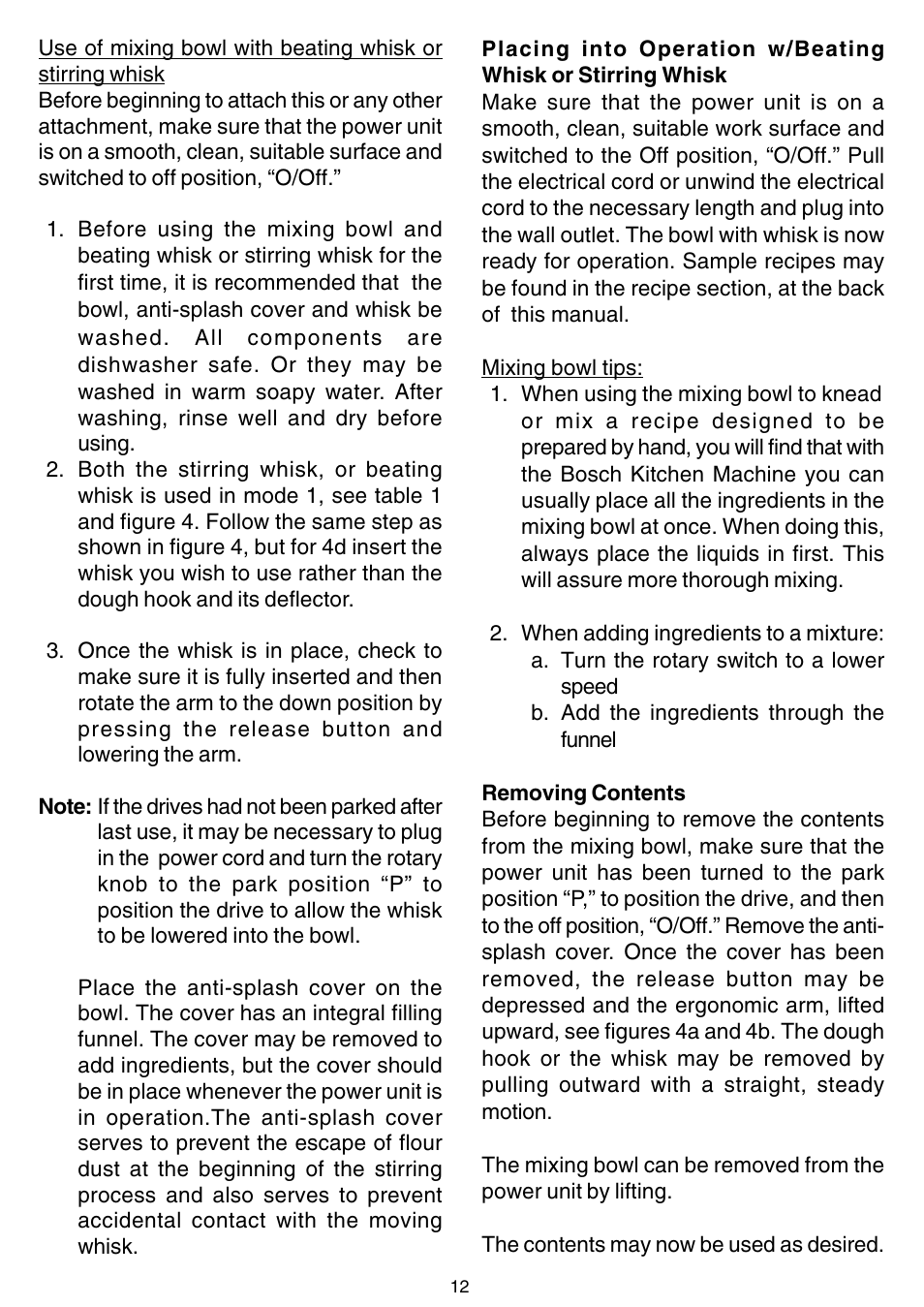 Bosch MUM 4405 UC User Manual | Page 12 / 12