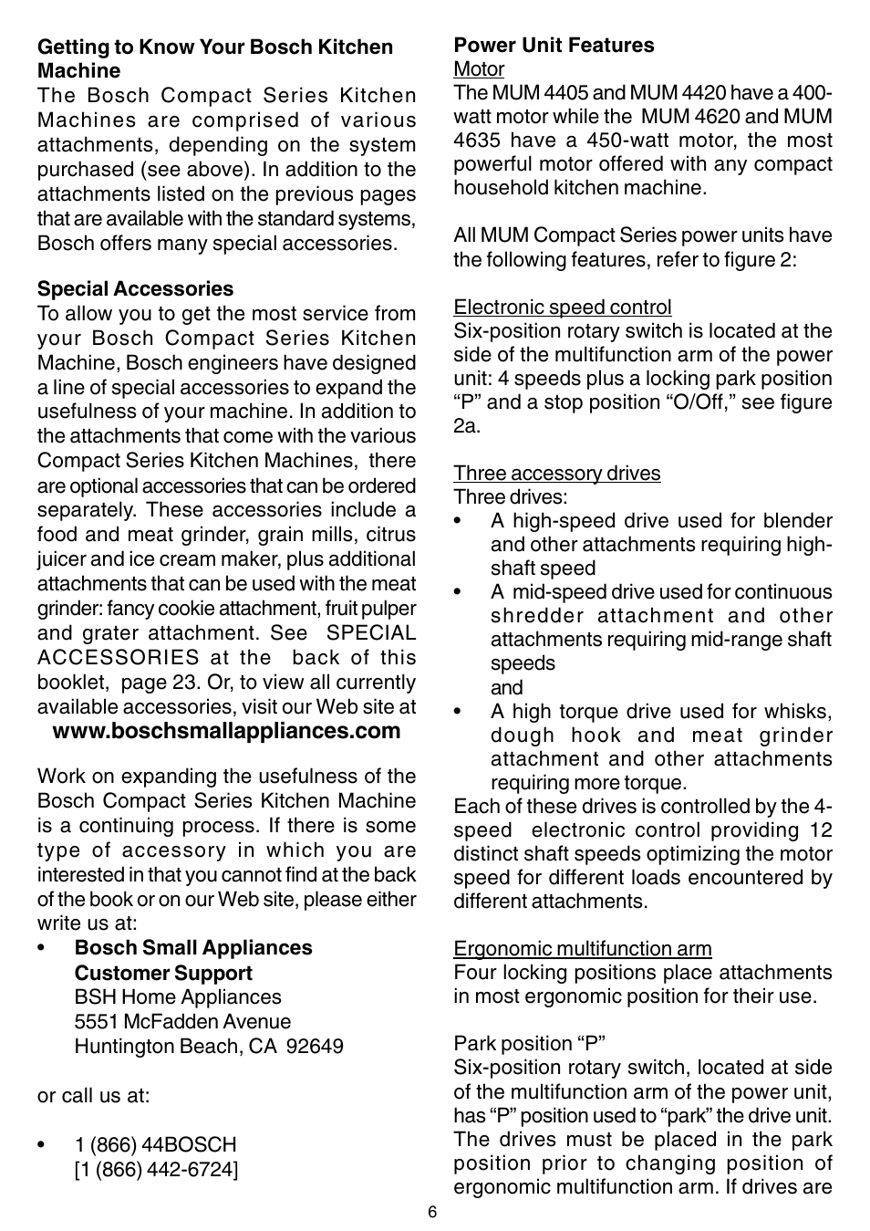 Bosch MUM 4405 UC User Manual | Page 6 / 12