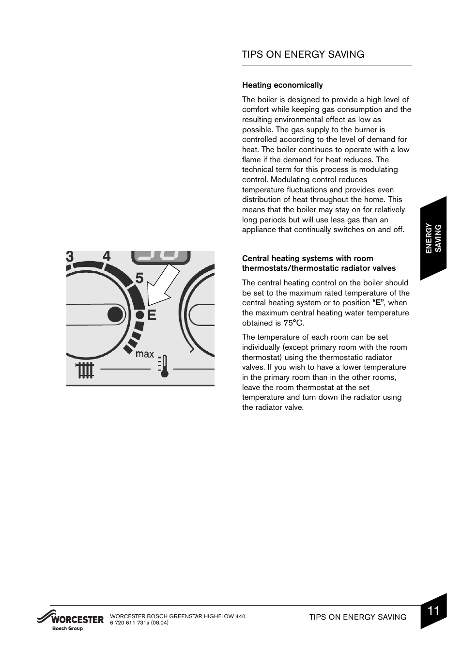 Tips on energy saving | Bosch 440 User Manual | Page 13 / 21