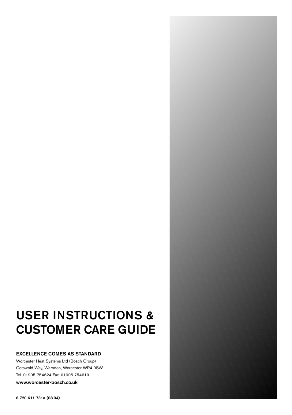 User instructions & customer care guide | Bosch 440 User Manual | Page 21 / 21