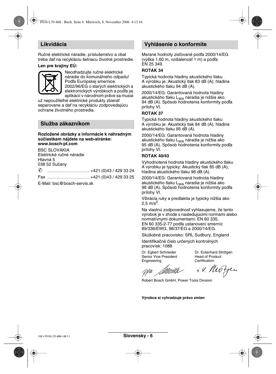 Bosch ROTAK 37 User Manual | Page 102 / 171