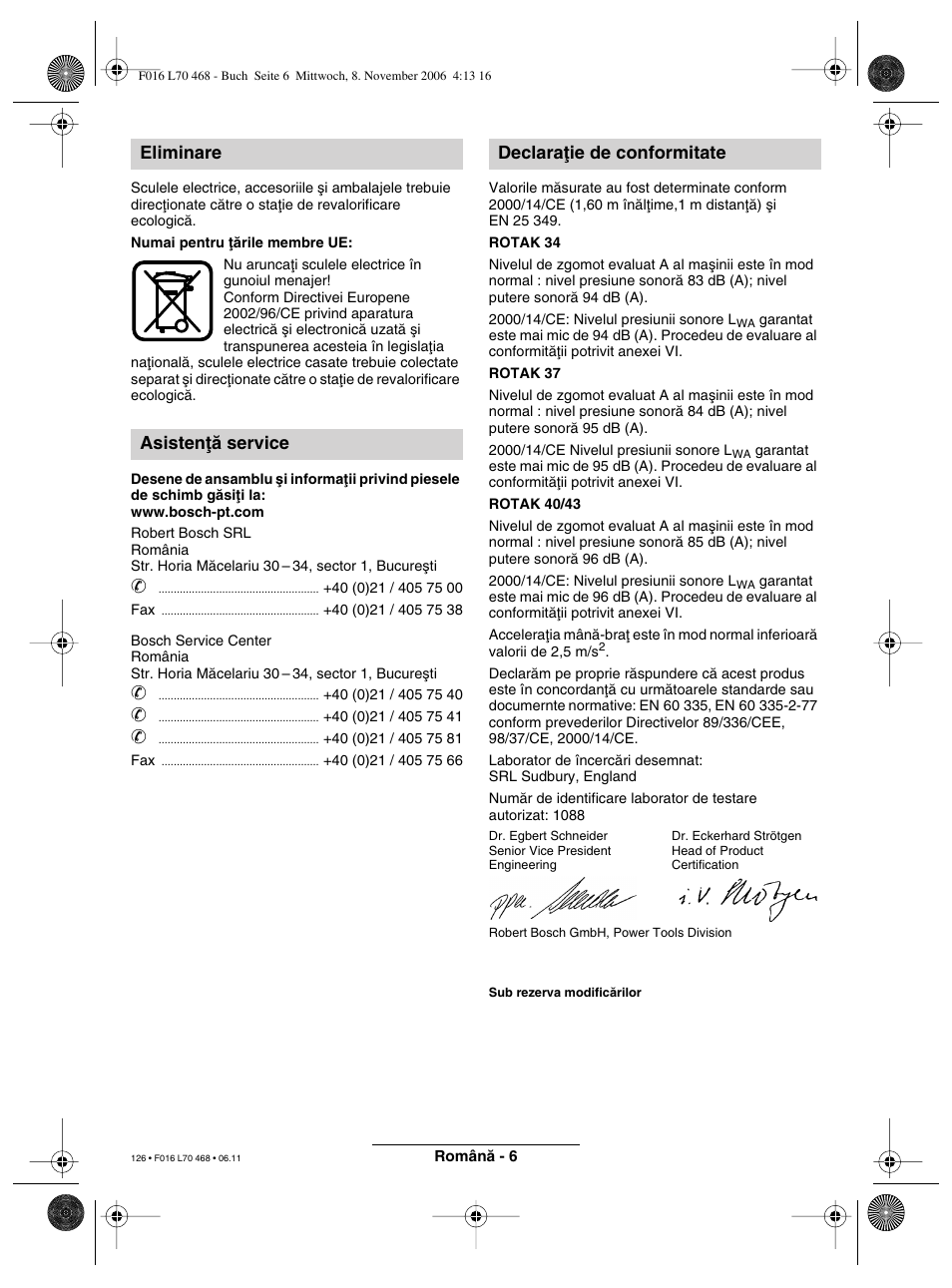 Bosch ROTAK 37 User Manual | Page 126 / 171