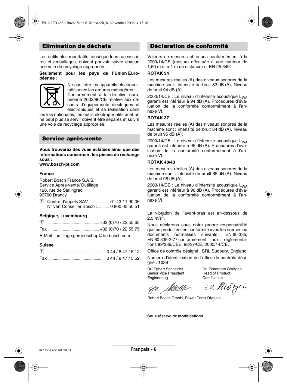 Bosch ROTAK 37 User Manual | Page 23 / 171