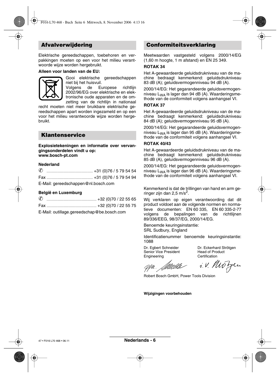 Bosch ROTAK 37 User Manual | Page 47 / 171