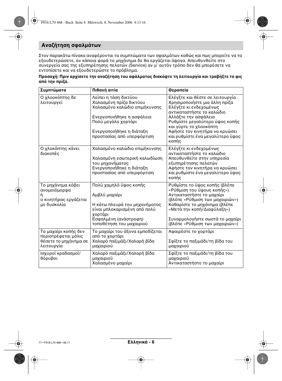 Ανα ήτηση σ αλµάτων | Bosch ROTAK 37 User Manual | Page 77 / 171