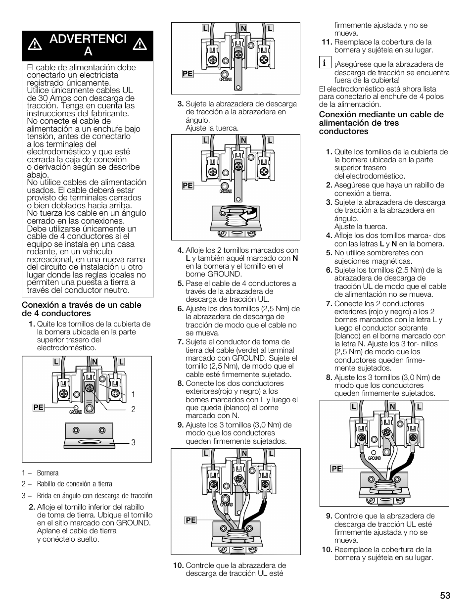 Advertenci a | Bosch WTMC6321US User Manual | Page 53 / 72