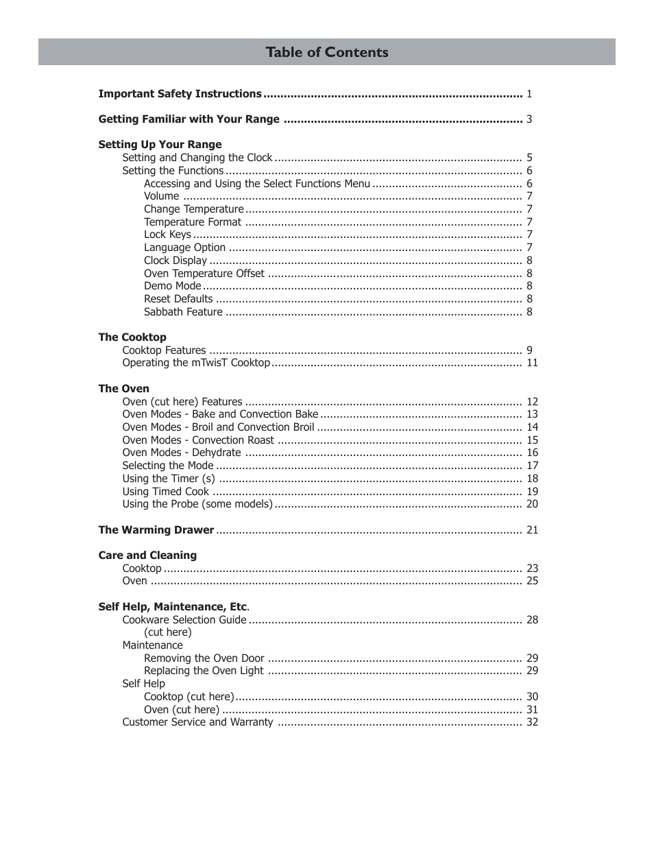 Bosch HES255U User Manual | Page 3 / 36