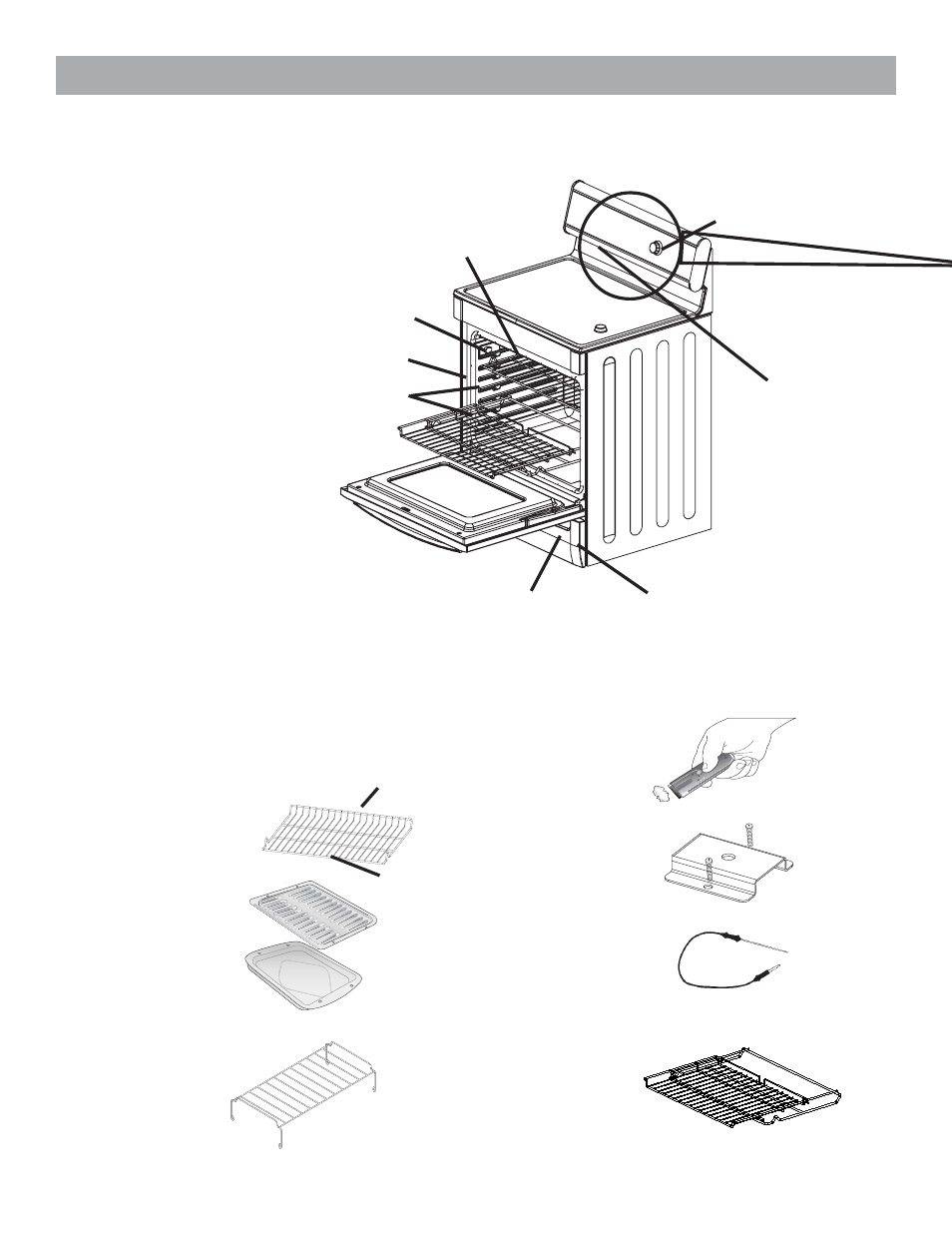 Getting familiar with your range | Bosch HES255U User Manual | Page 6 / 36