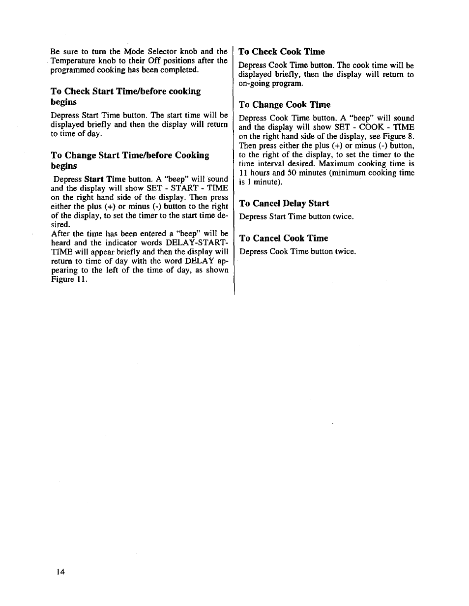 To check start time/before cooking begins, To change start time/before cooking begins, To check cook time | To change cook time, To cancel delay start, To cancel cook time | Bosch HBL 65.. User Manual | Page 16 / 23