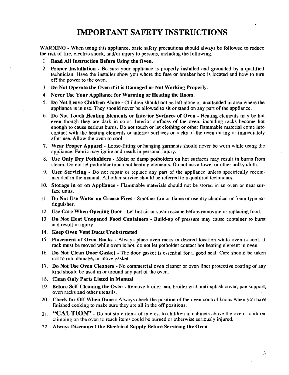 Important safety instructions, Caution | Bosch HBL 65.. User Manual | Page 5 / 23