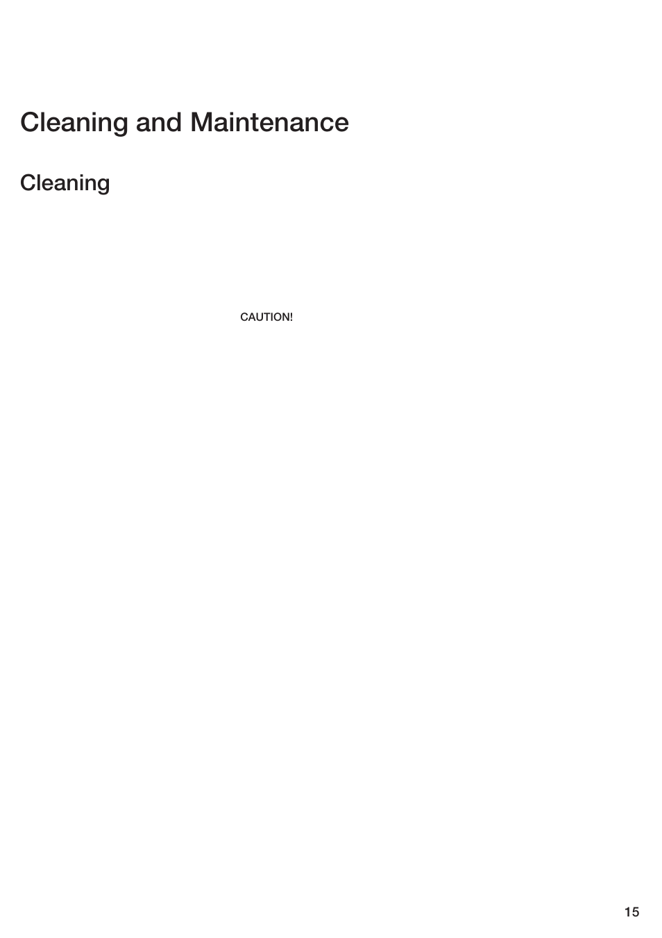 Cleaning and maintenance, Cleaning | Bosch ET 74 User Manual | Page 15 / 56