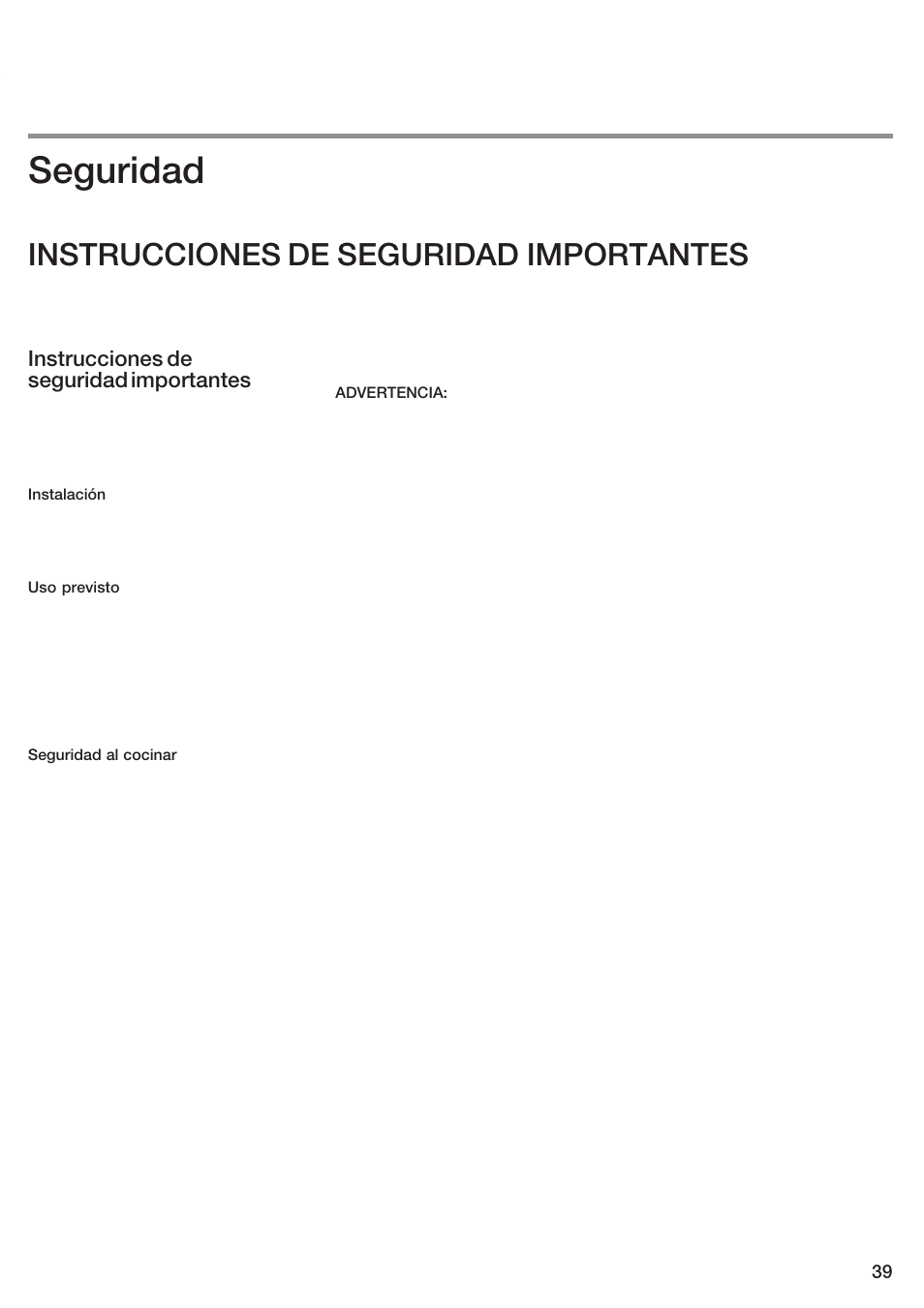 Seguridad, Instrucciones de seguridad importantes | Bosch ET 74 User Manual | Page 39 / 56
