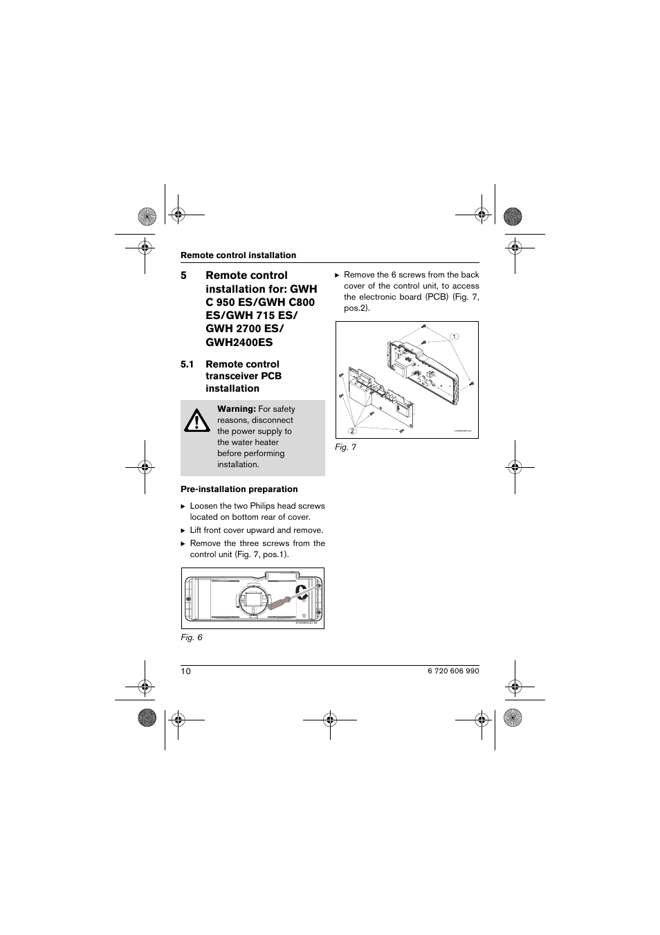 Bosch GWH-635-ESO User Manual | Page 10 / 20
