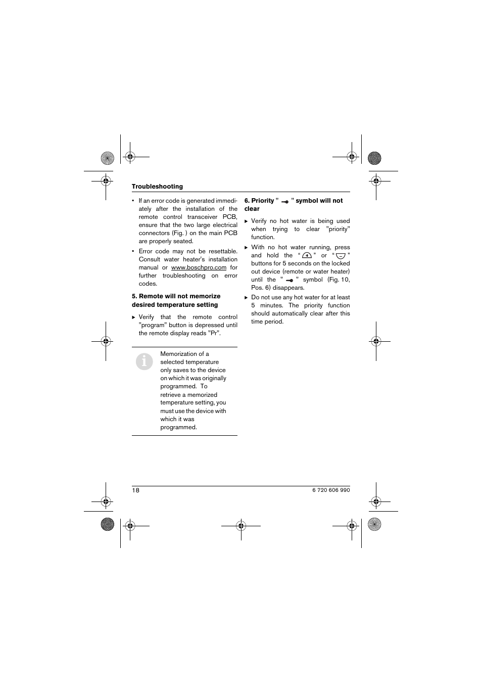 Bosch GWH-635-ESO User Manual | Page 18 / 20