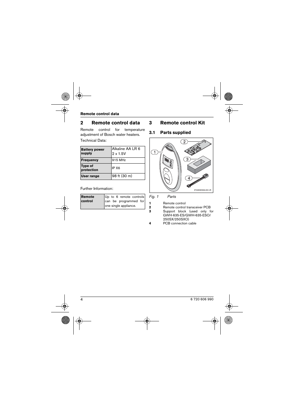 Bosch GWH-635-ESO User Manual | Page 4 / 20