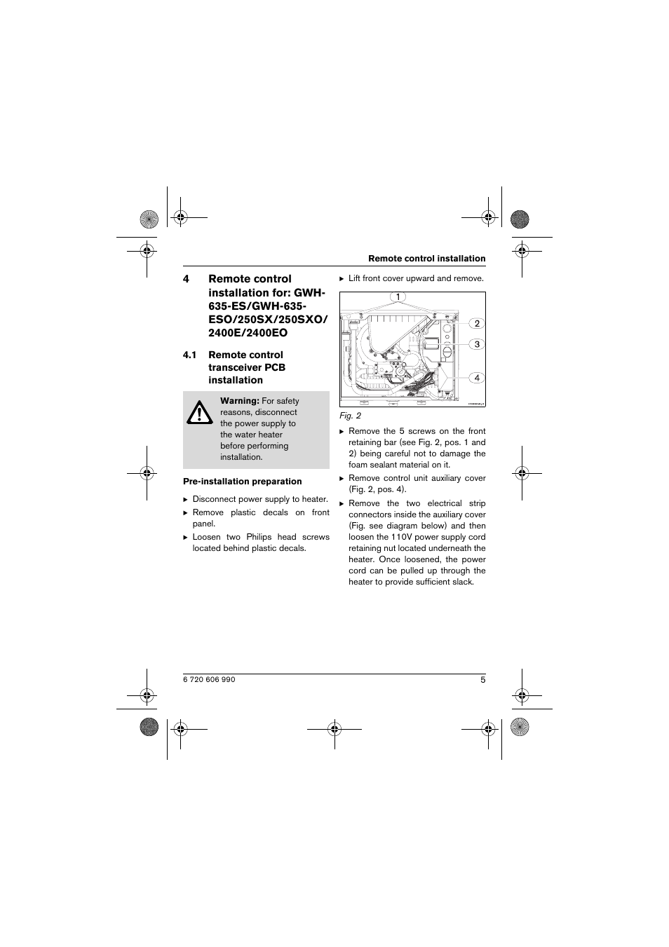 Bosch GWH-635-ESO User Manual | Page 5 / 20