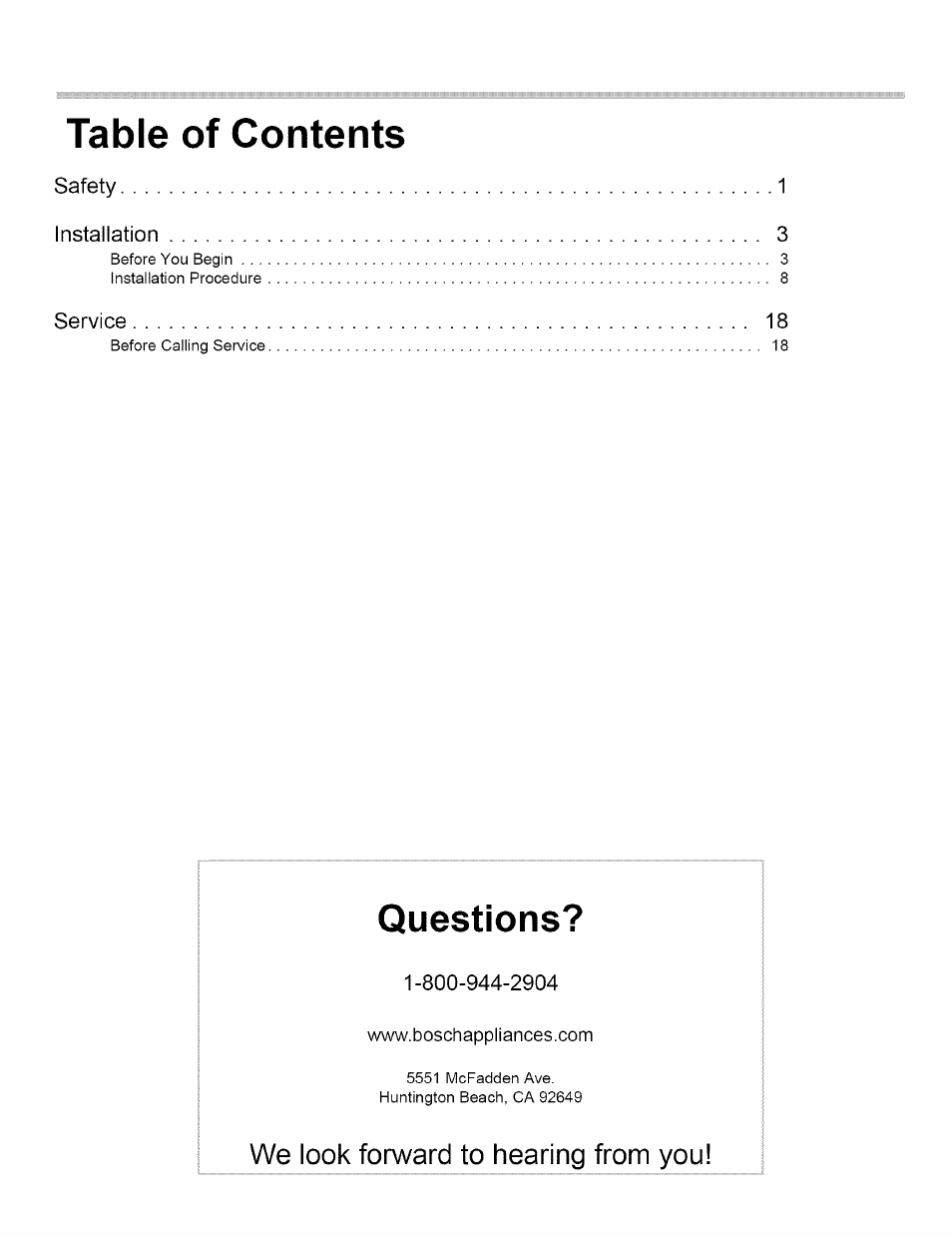 Bosch L0609466 User Manual | Page 2 / 26
