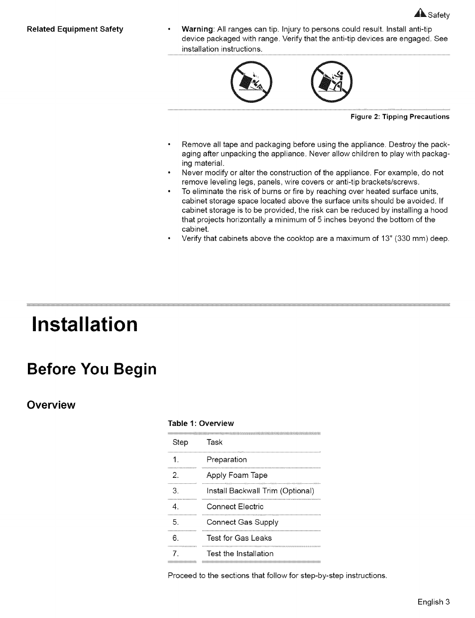 Installation, Before you begin, Overview | Bosch L0609466 User Manual | Page 5 / 26