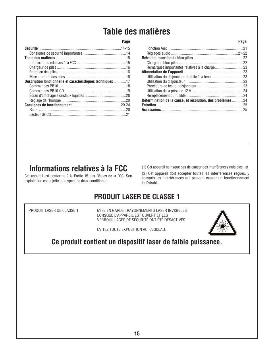 Bosch PB10-CD User Manual | Page 15 / 40