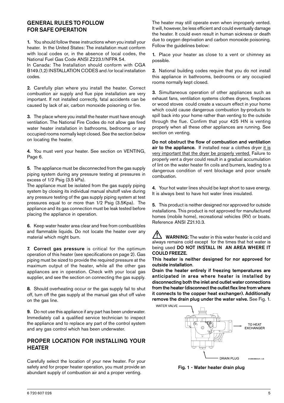 Bosch GWH 425 HN User Manual | Page 5 / 24