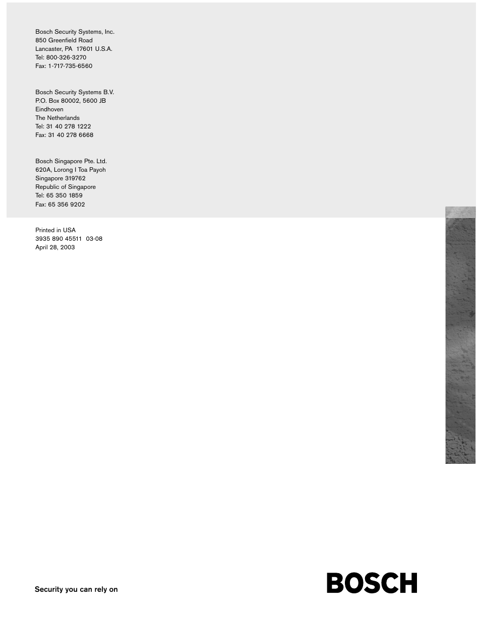 Bosch LTC 8786/50 User Manual | Page 12 / 12
