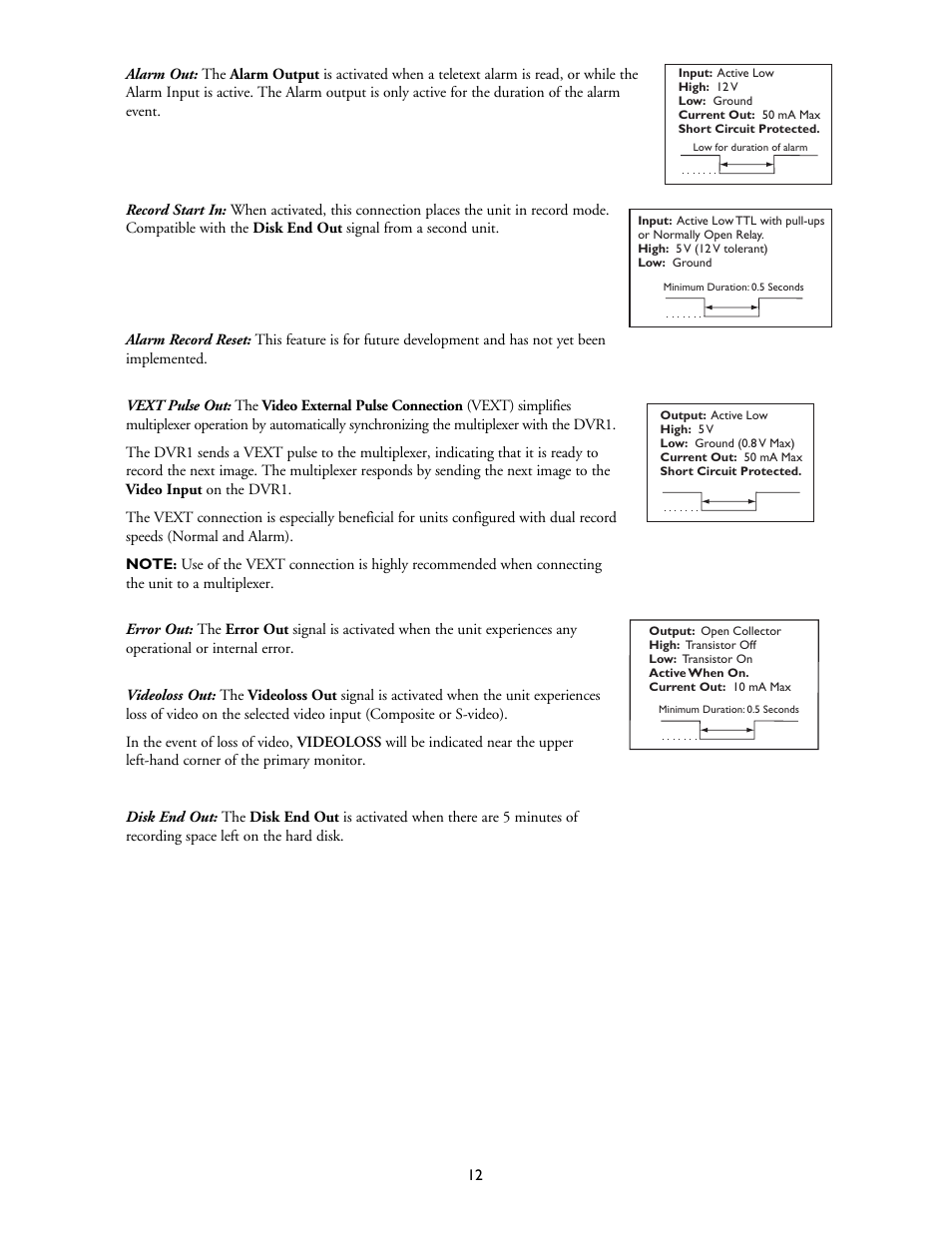 Bosch DVR1EP32A User Manual | Page 12 / 40