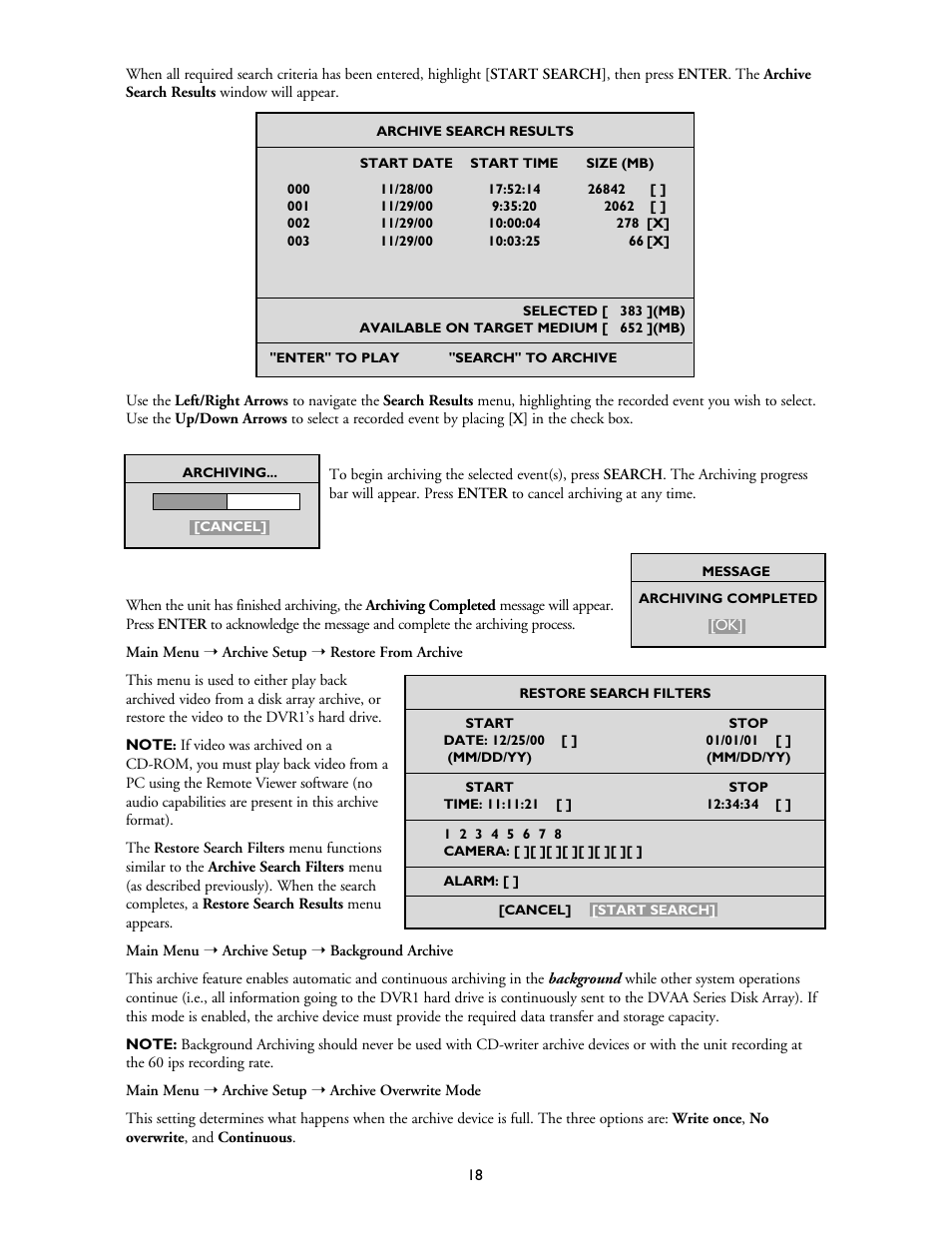 Bosch DVR1EP32A User Manual | Page 18 / 40