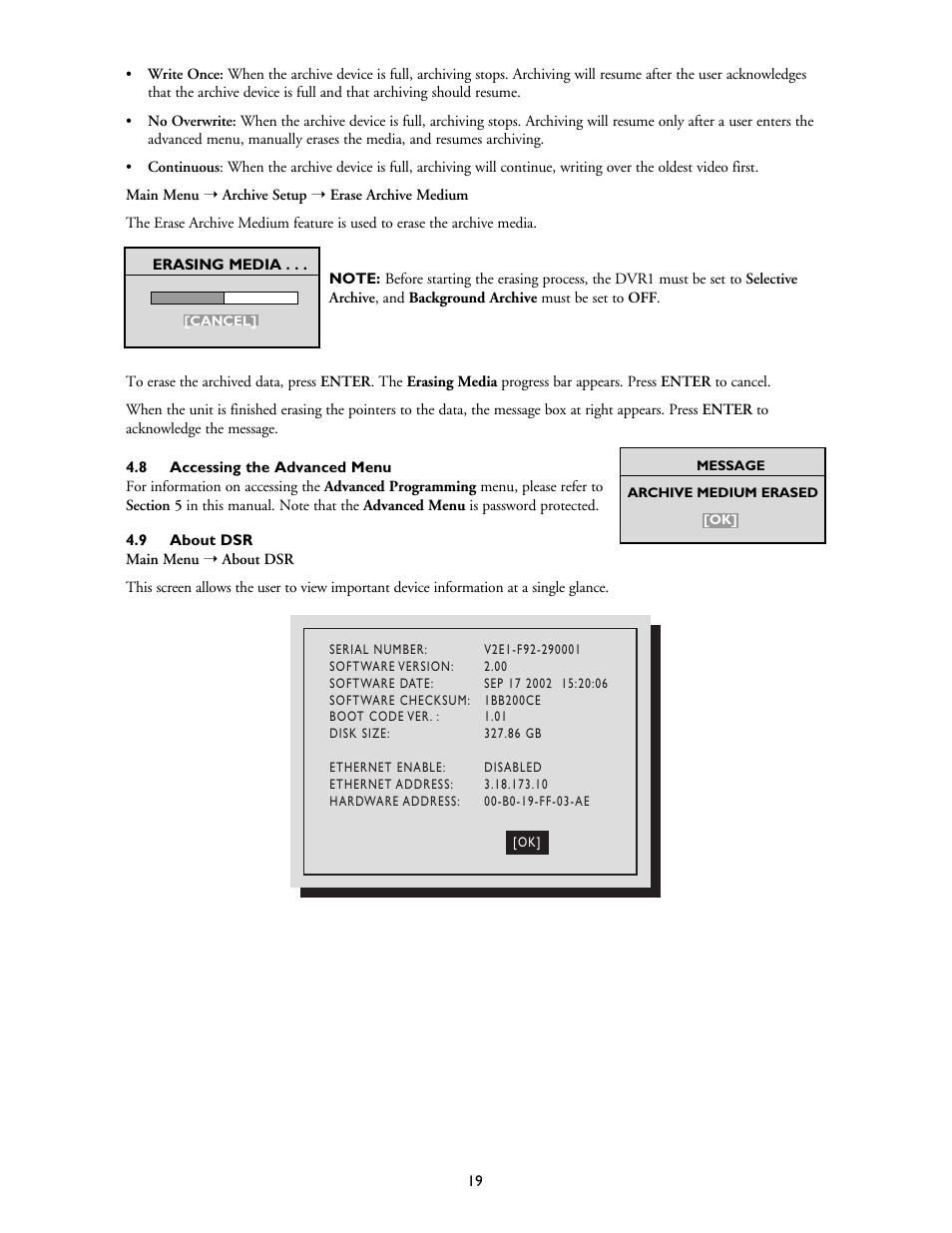 Bosch DVR1EP32A User Manual | Page 19 / 40