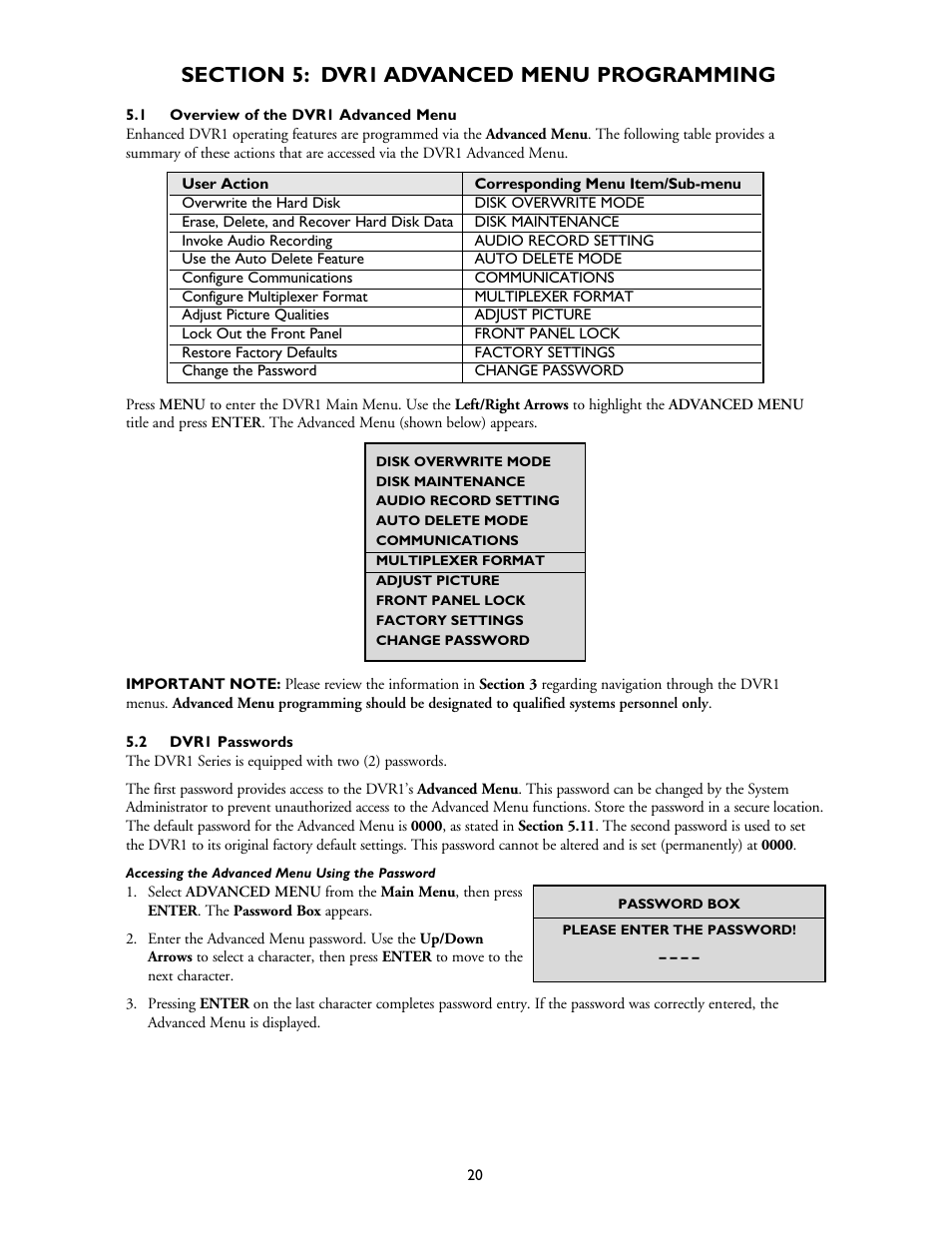 Bosch DVR1EP32A User Manual | Page 20 / 40