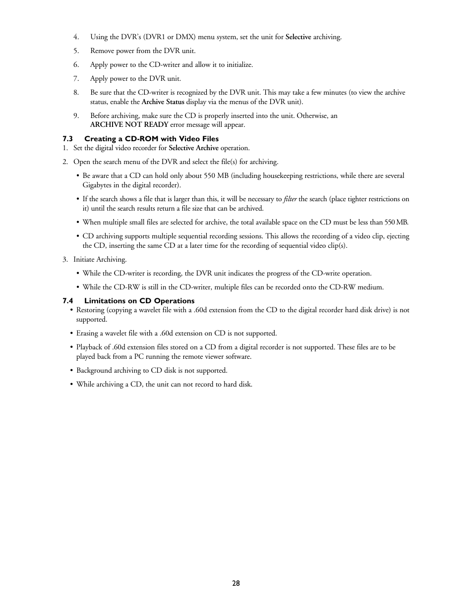 Bosch DVR1EP32A User Manual | Page 28 / 40