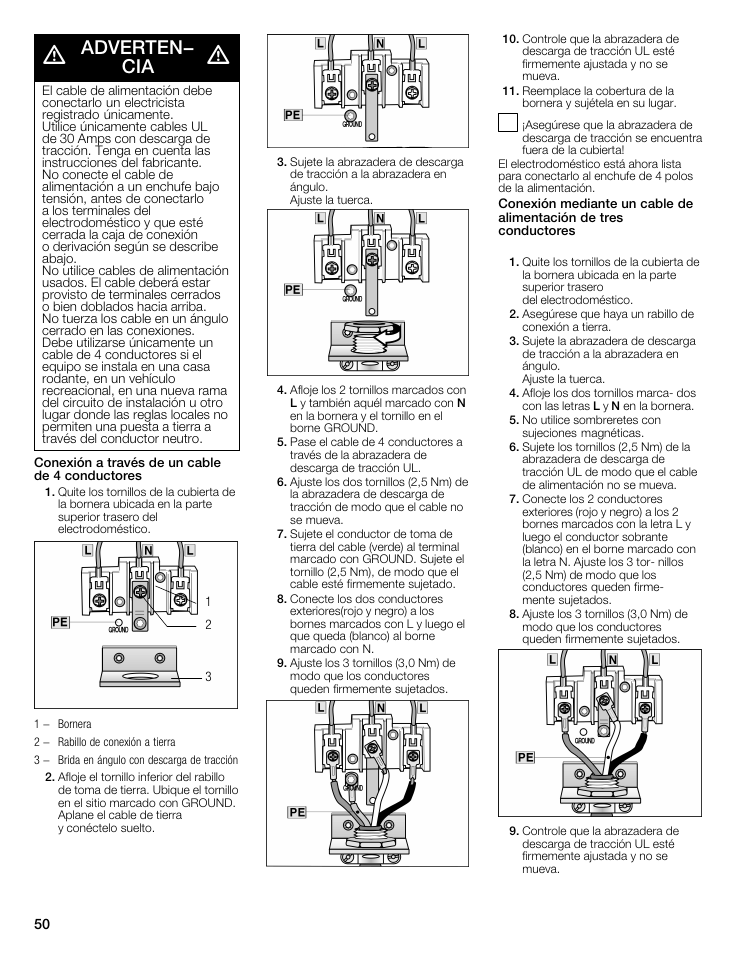 Adverten, Adverten­ cia | Bosch WTMC5321US/CN User Manual | Page 50 / 68