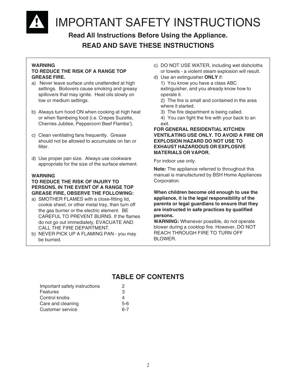 Bosch DUH36122UC User Manual | Page 2 / 20