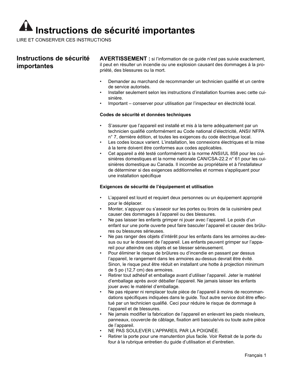 Instructions de sécurité importantes | Bosch HES7052U User Manual | Page 19 / 48