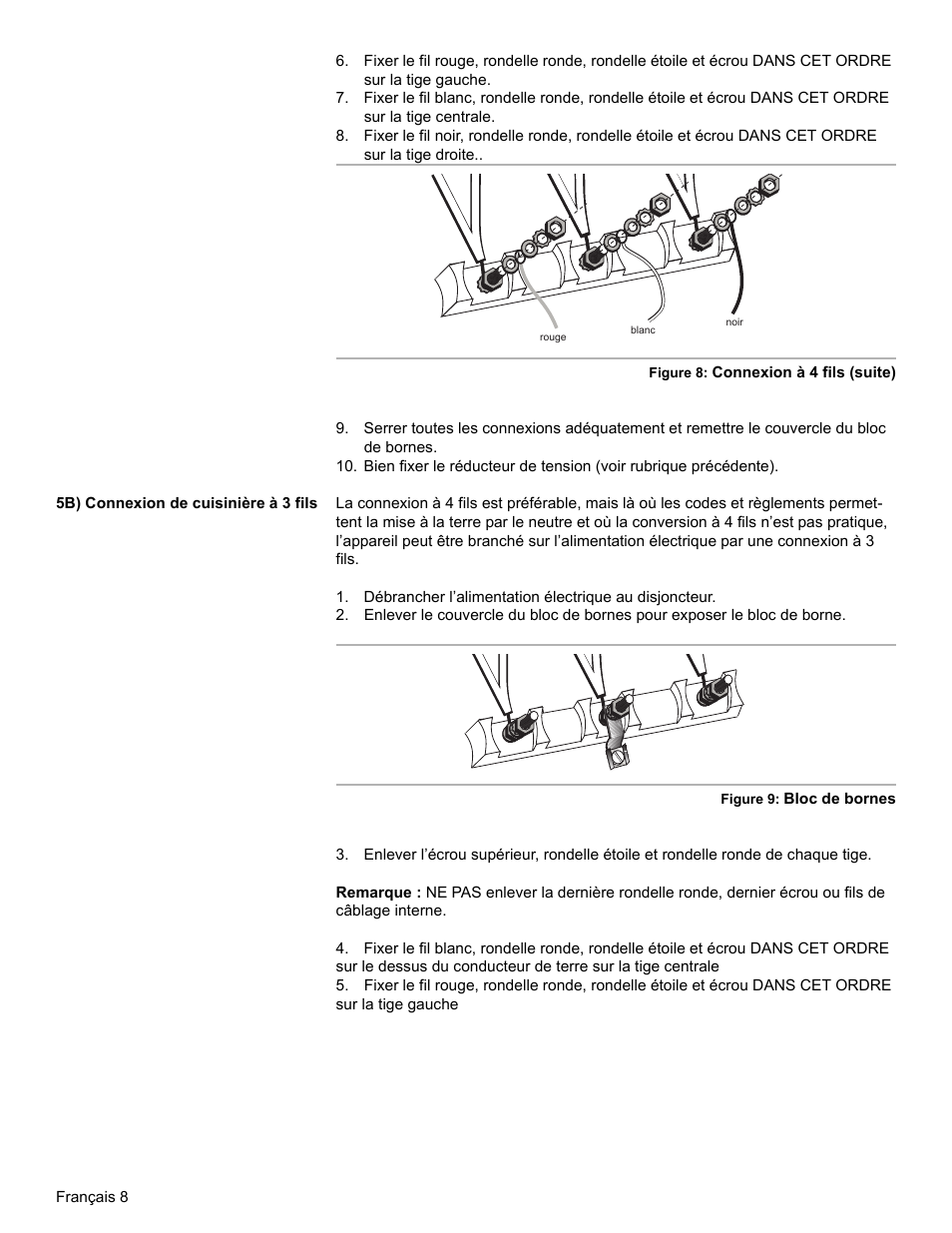 5b) connexion de cuisinière à 3 fils | Bosch HES7052U User Manual | Page 26 / 48
