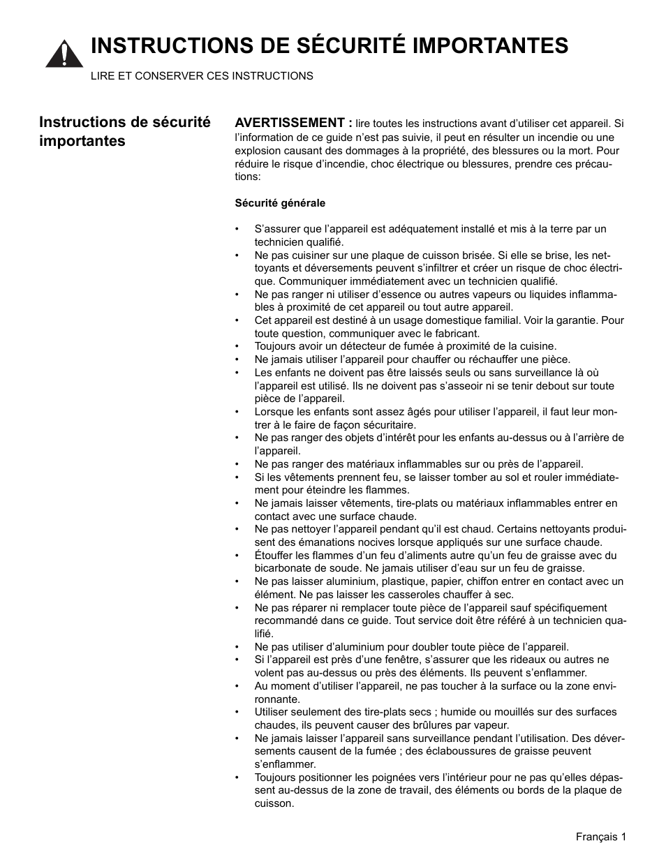 Instructions de sécurité importantes | Bosch BOSCH Cooktop User Manual | Page 15 / 40