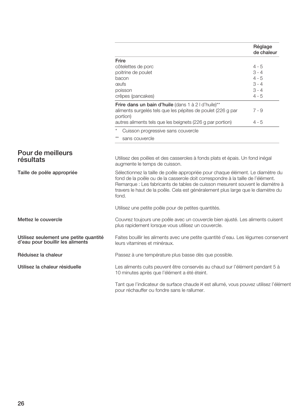 Pour de meilleurs résultats | Bosch NEM 74 User Manual | Page 26 / 48