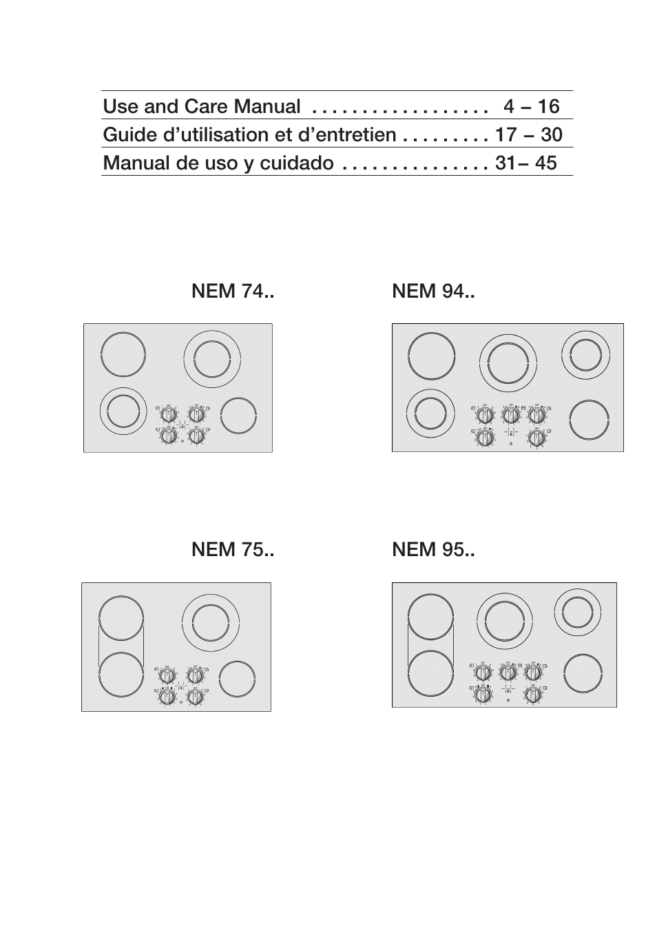 Bosch NEM 74 User Manual | Page 3 / 48