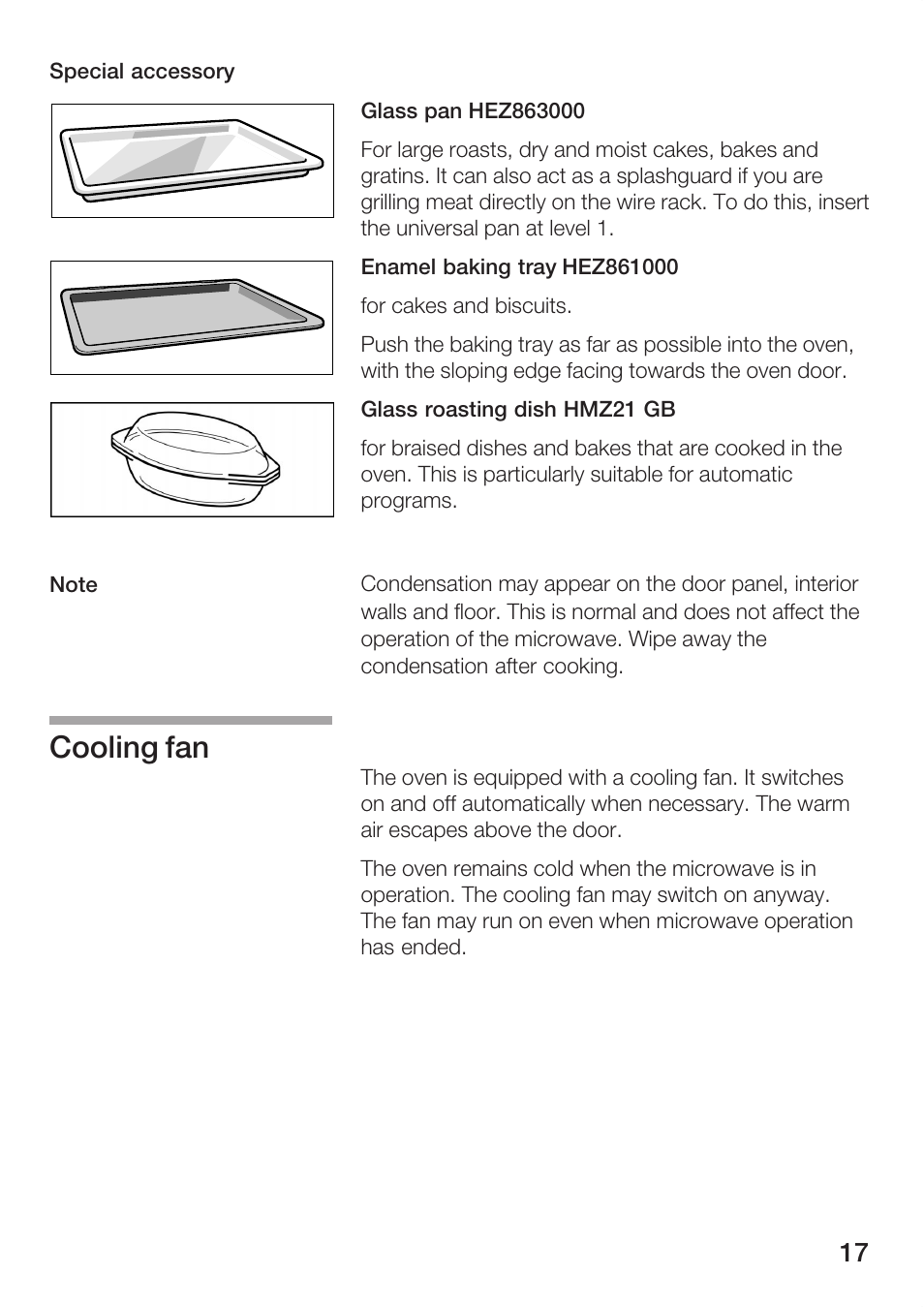 Cooling fan | Bosch HBC86K7.0 User Manual | Page 17 / 84