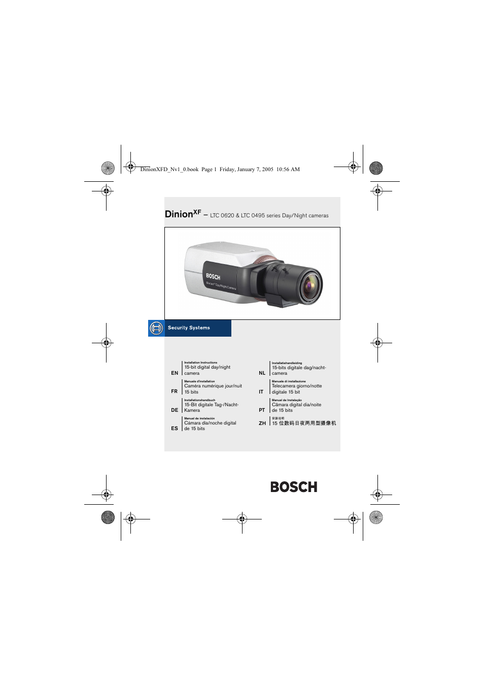 Bosch DINIONXF LTC 0495 User Manual | 29 pages