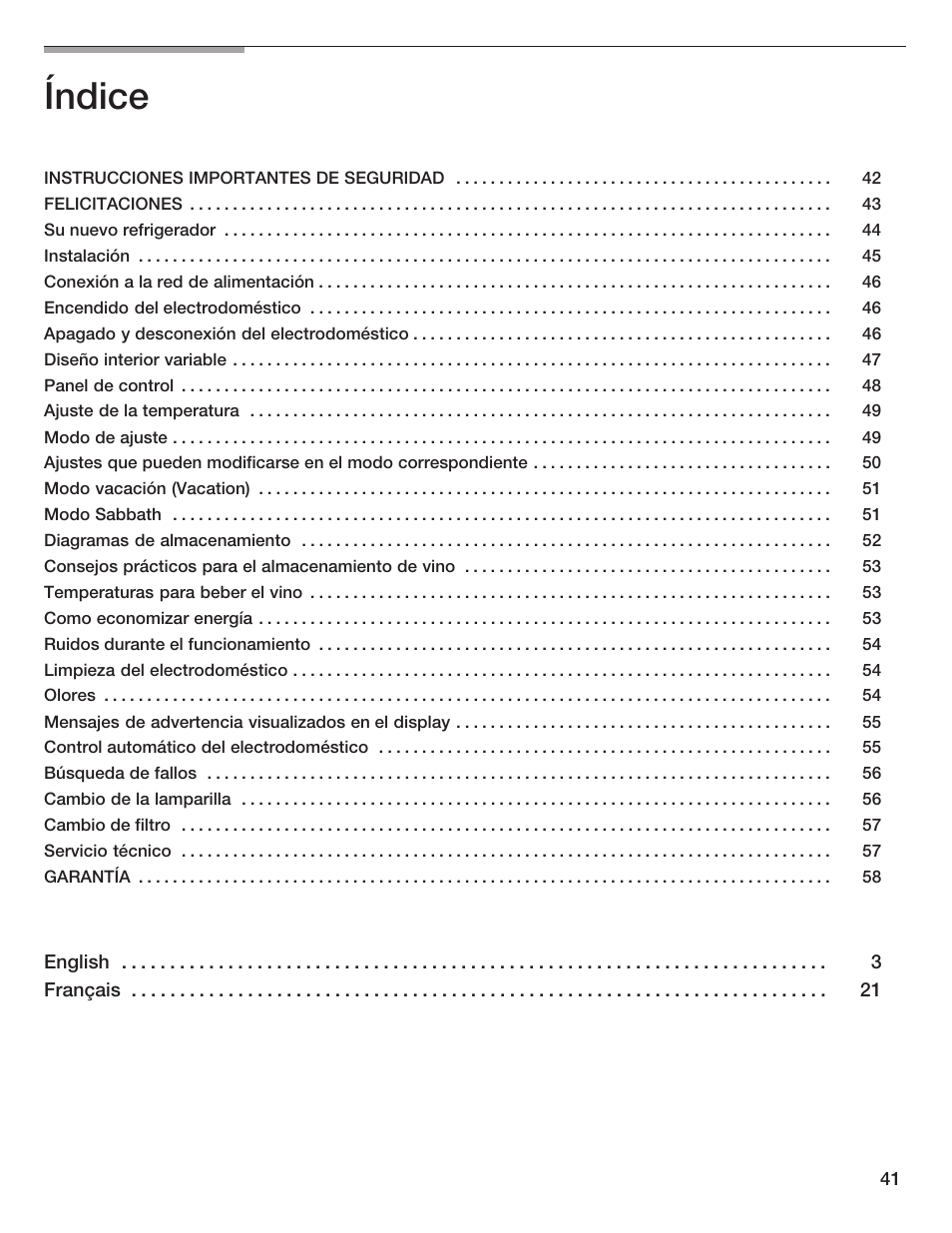 Índice | Bosch B24IW User Manual | Page 40 / 60