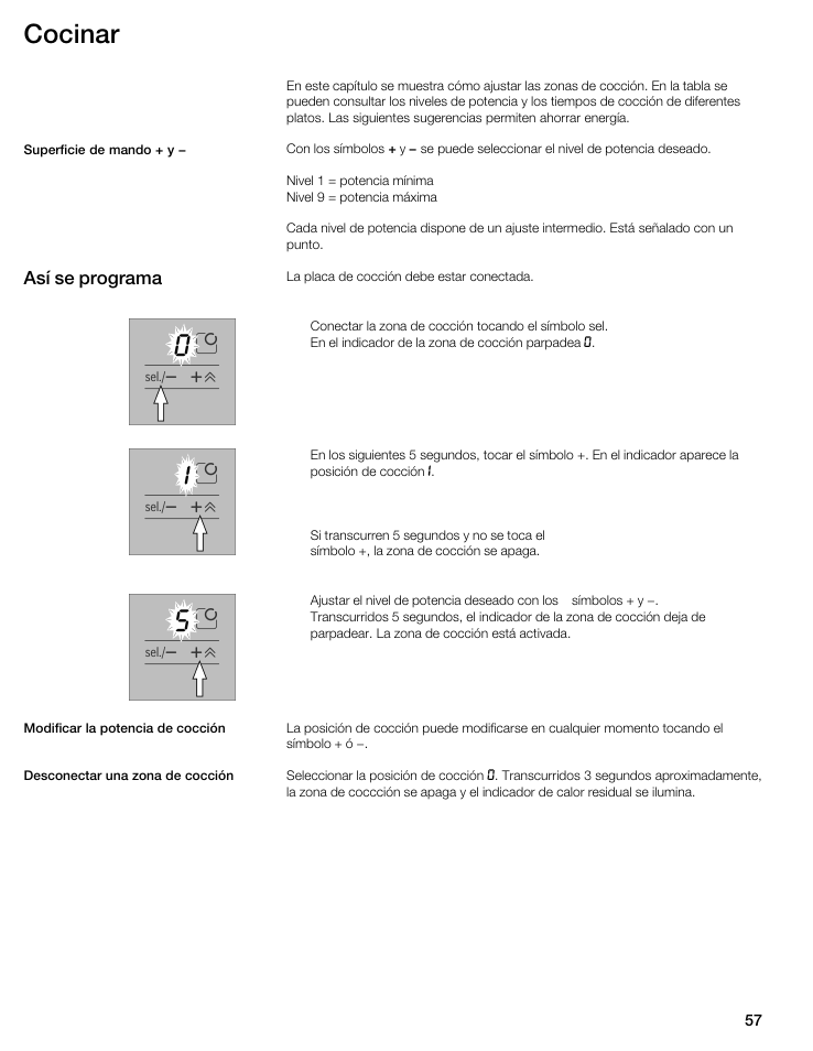 Cocinar, Así se programa | Bosch NIT8053UC User Manual | Page 57 / 69