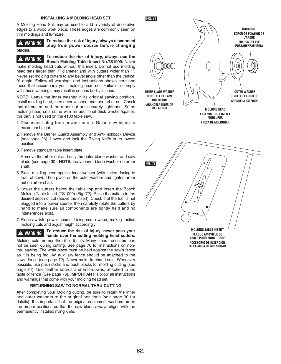 Bosch 4100DG User Manual | Page 82 / 92
