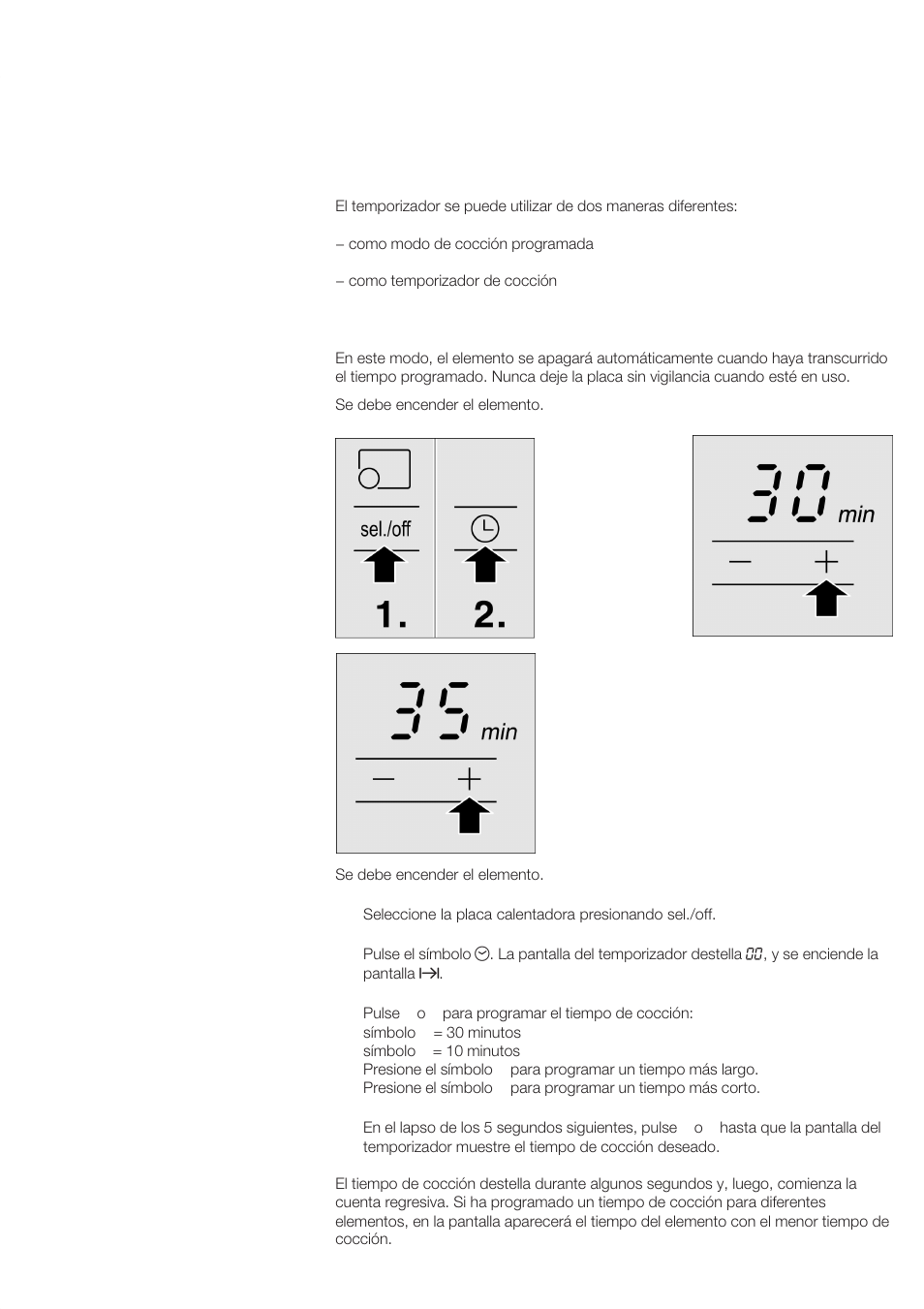 Temporizador | Bosch NET 75.. User Manual | Page 55 / 64