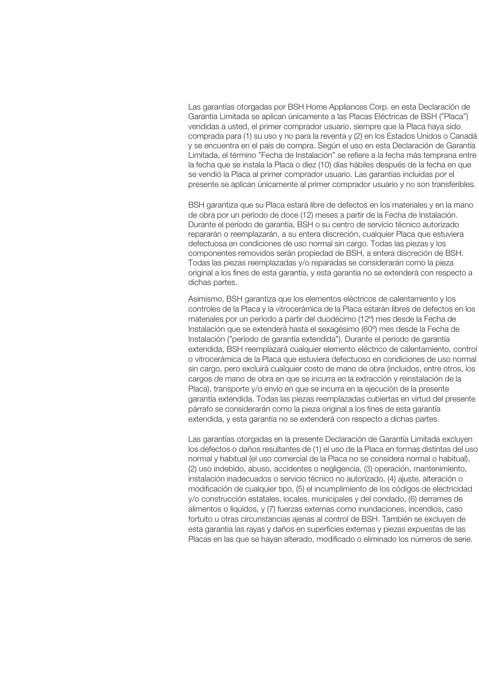Garantía, Garantía limitada estándar | Bosch NET 75.. User Manual | Page 62 / 64